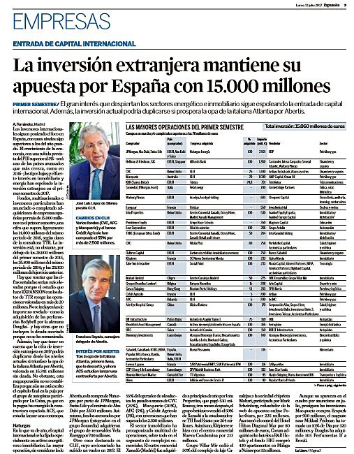 La inversin extranjera mantiene su apuesta por Espaa con 15.000 millones